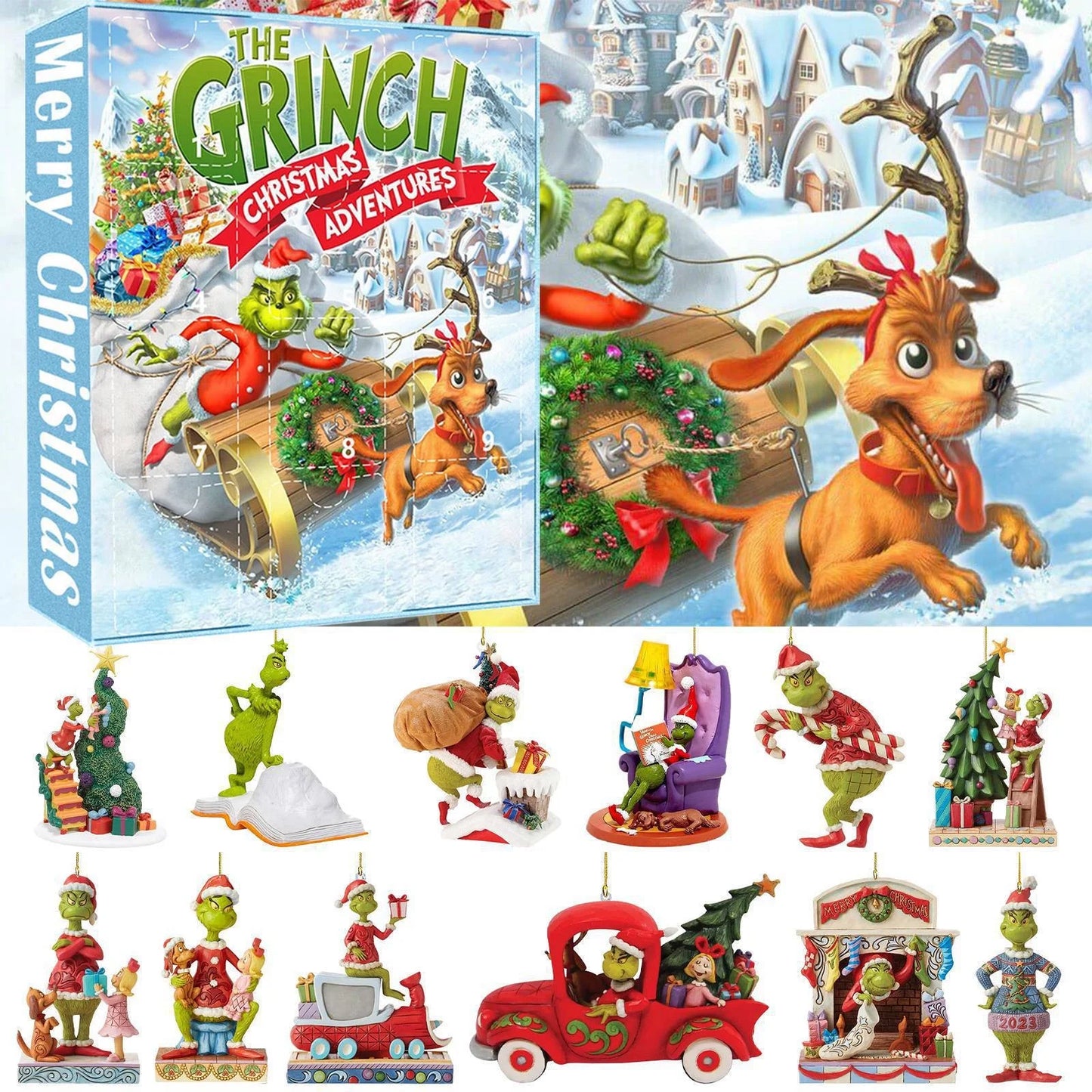 Exciting Grinch 2024 Advent Calendar - 24 Days of Surprises with Collectible Toys for Kids!