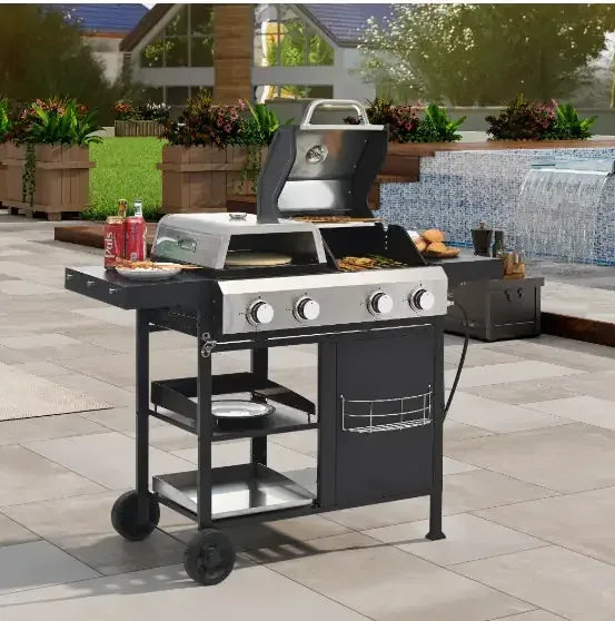 2-in-1 Grill and Griddle Station