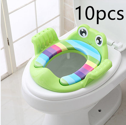 Adjustable Baby Toilet Seat for Children 1-6 Years - Soft PP Material, Non-Slip Stability