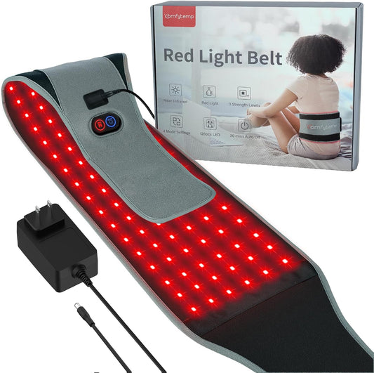 Infrared Red Light Therapy Belt for Pain Relief – 126 LEDs, 660nm & 850nm, FSA/HSA Eligible
