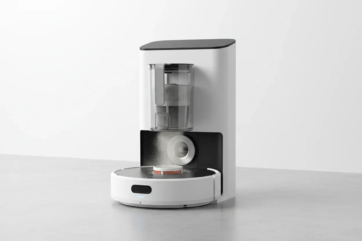 UltraClean X10 self-emptying base station close-up