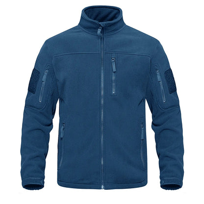 Green-fleece-thermal-warm-casual Tacvasen men's tactical jacket.