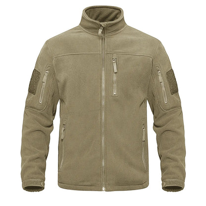 Green-fleece-thermal-warm-casual Tacvasen men's tactical jacket.