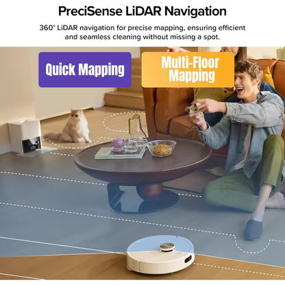 UltraClean X10 — Self‑Emptying Robot Vacuum & Mop with 10,000Pa Suction + LiDAR Precision