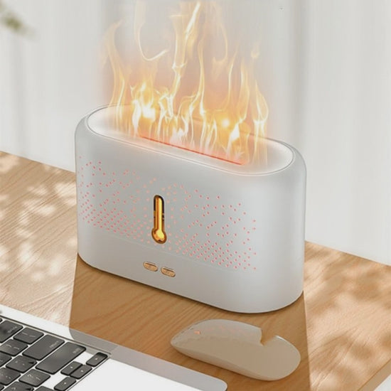 Video for Volcano Flame Aromatherapy Diffuser — 200ml LED Fire Effect | Relaxation, Sleep & Home Comfort