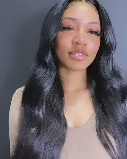 40 Inch lace front wigs human hair body wave lace closure wig