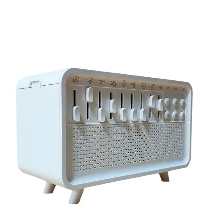 Serenity white noise sleep aid machine with mist and light, front view