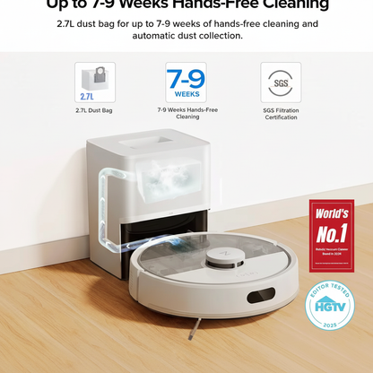 UltraClean X10 — Self‑Emptying Robot Vacuum & Mop with 10,000Pa Suction + LiDAR Precision