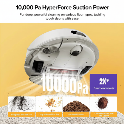 UltraClean X10 — Self‑Emptying Robot Vacuum & Mop with 10,000Pa Suction + LiDAR Precision