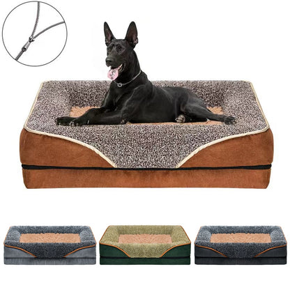 Dropshipping 2023 Best Selling Products Zipper Dog Beds Kennel Bed Mat Winter Large Dog Sofa Bed Dog Washable Mat For Small Dog.
